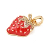 Brass Micro Pave Cubic Zirconia Enamel Pendants LS-KK-M326-05B-G-2