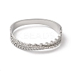 Non-Tarnish Cross 304 Stainless Steel Hollow Hinged Bangles for Women BJEW-I315-20P-2