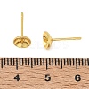 Brass Stud Earring Findings KK-A300-29B-G-3
