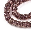 Luminous Handmade Gold Foil Glass Beads Strands FOIL-N029-02A-02-4