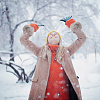Women Imitation Rabbit Hair Cuffs Oversleeve Arm Gloves AJEW-WH20018-34D-3