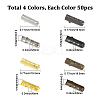 200Pcs 4 Colors Column Alloy Shoelace Buckle Connectors FIND-SP0004-68B-2