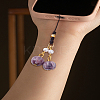 1Pc Glass Mobile Straps HJEW-LP0001-42-3