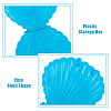Shell Shape Plastic Candy Storage Box AJEW-WH0472-90A-4