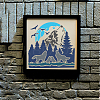 1Pc PET Hollow Out Drawing Painting Stencils DIY-MA0005-57-2