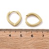 Brass Micro Pave Clear Cubic Zirconia Huggie Hoop Earrings EJEW-A058-26G-2