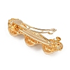 Alloy with Iron Clip Hair Barrettes PHAR-G014-03B-G-3