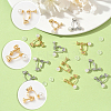 24Pcs 2 Colors 316 Surgical Stainless Steel Clip-on Earring Converters Findings STAS-SC0010-34B-3