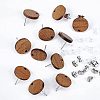 DIY Wooden Earring Making MAK-BC0001-19-4