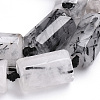 Natural Black Rutilated Quartz Beads Strands G-S269-07-3