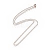 Ion Plating(IP) 304 Stainless Steel Curb Chain Necklaces LS-NJEW-L162-01A-RG-2
