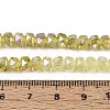 Anti-Tarnish Electroplate Glass Imitation Jade Beads Strands EGLA-T029-6mm-13I-4