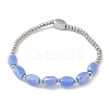 304 Stainless Steel Beads Stretch Breacelets for Women LS-BJEW-M054-01P-02-2
