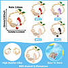 16Pcs 4 Colors Rack Plating Alloy Enamel Pendants FIND-TA0005-20-3