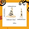 15Pcs Halloween Theme Alloy Pendants ENAM-YW0006-60-3