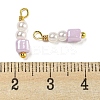 ABS Plastic Imitation Pearl Pendants KK-C046-03B-3