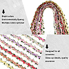 15 Yards Flower Polyester Embroidery Lace Ribbon OCOR-WH0070-77A-6