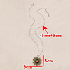 Alloy with Tiger Eye Flower Pendant Necklaces for Women FS-WGB1948-01-4