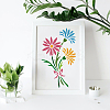1 Set PET Hollow Out Drawing Painting Stencils DIY-MA0006-48-4
