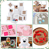Square Foldable Paper Cake Box LS-CON-WH0089-174B-5