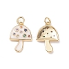 Brass Micro Pave Colorful Cubic Zirconia Pendants KK-C100-09G-5