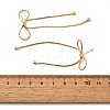 Bowknot Rack Plating Brass Stud Earrrings EJEW-Z085-01G-5