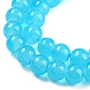 Baking Paint Imitation Jade Glass Round Bead Strands DGLA-Q021-6mm-06-4