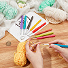 2Pcs 2 Styles Alloy Yarn Guide Finger Holders DIY-NB0010-24-3