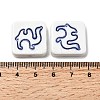 Handmade Porcelain Beads PORC-Z004-02G-3