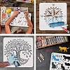 Plastic Reusable Drawing Painting Stencils Templates DIY-WH0172-953-4