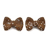 Bowknot Shape Polymer Clay Rhinestone Beads CLAY-NH0001-05B-1