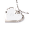 Sublimation Blank Aluminum Pendant Necklace LS-NJEW-E020-02P-03-2