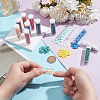 1120Pcs 16 Colors Opaque Acrylic Slide Charms OACR-NB0001-49-3