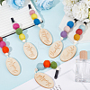 Wood & Wool Felt Car Air Vent Clips HJEW-DR00037-4