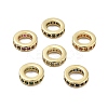 Brass Micro Pave Cubic Zirconia Spacer Beads KK-Q006-64G-1