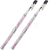 2Pcs Iron and PVC and Acrylic Alligator Memo Clips FIND-SC0011-25A-1