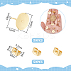 50Pcs 304 Stainless Steel Stud Earring Findings STAS-UN0059-21A-5