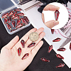 30Pcs 2 Colors Halloween Theme Alloy Enamel Pendants FIND-SC0002-93-3