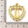 Religion Themed Rack Plating Brass Micro Pave Cubic Zirconia Pendants KK-L226-007G-01-3