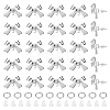 26Pcs Bowknot Brass Earring Findings DIY-ME0001-09P-1