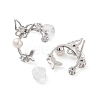 Butterfly Rhodium Plated 925 Sterling Silver Studs Earrings STER-Z009-03P-2