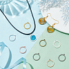 168Pcs 7 Colors Alloy Open Back Bezel Pendants FIND-PH0018-77-5