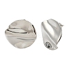 304 Stainless Steel Flat Round Stud Earrings EJEW-K268-56P-4