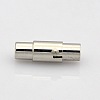 Tarnish Resistant Column 304 Stainless Steel Locking Tube Magnetic Clasps STAS-N014-25-3mm-1