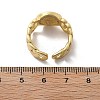 Brass Micro Pave Clear Cubic Zirconia Open Cuff Rings for Women RJEW-K289-02G-N-5