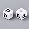 Opaque Acrylic Beads SACR-N020-04A-P-2