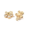 Brass Micro Pave Cubic Zirconia Charms KK-C155-04G-01-2