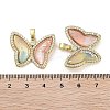 Real 18K Gold Plated Rack Plating Brass Micro Pave Cubic Zirconia Pendants KK-R161-05G-02-3