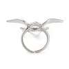 Brass Bird Open Cuff Ring for Women RJEW-C102-05P-3