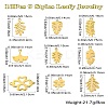 DIY Leafy Jewelry Making Finding Kit STAS-CJ0002-43-8